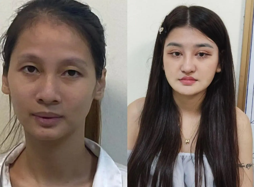 Hai đối tượng tại cơ quan chức năng. Ảnh: CQCA