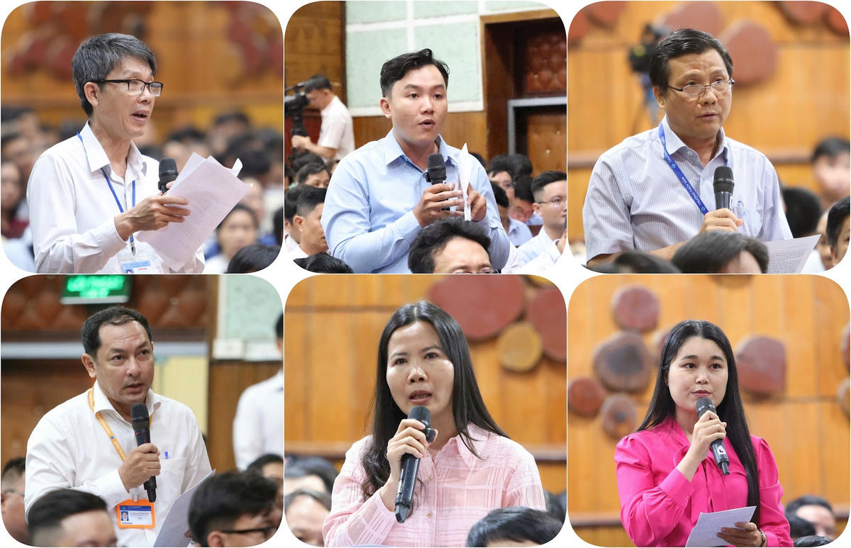 Các cử tri phát biểu ý kiến (ảnh: Trung Phạm)