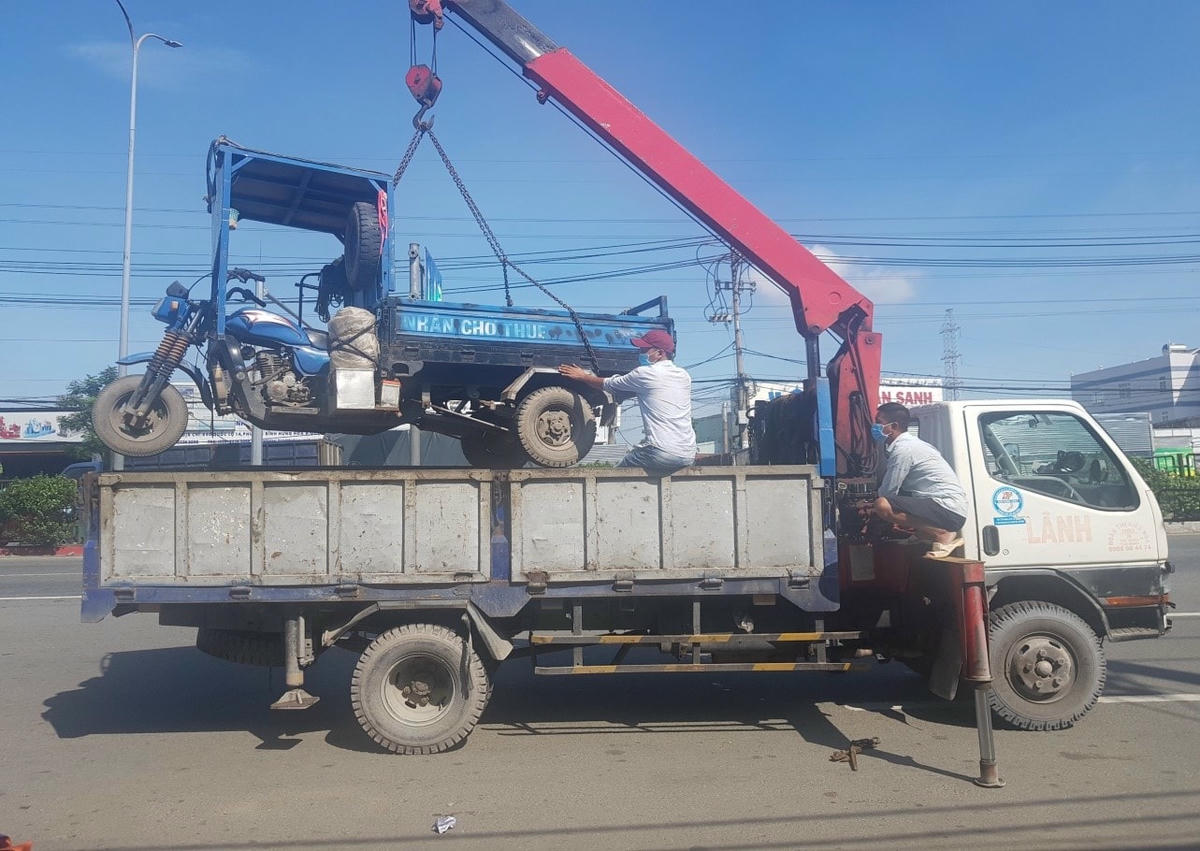 Các phương tiện vi phạm giao thông sẽ bị tạm giữ.