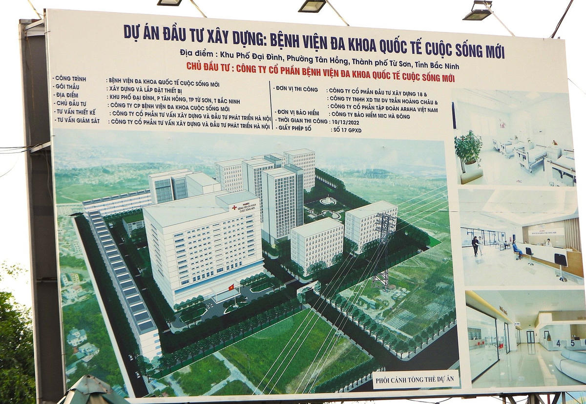 Phối cảnh tổng thể dự án Bệnh viện Cuộc sống mới.