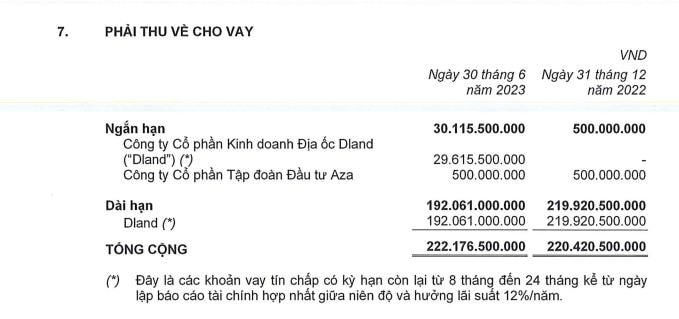 Nguồn: BCTC hợp nhất đã soát xét của DRH Holdings