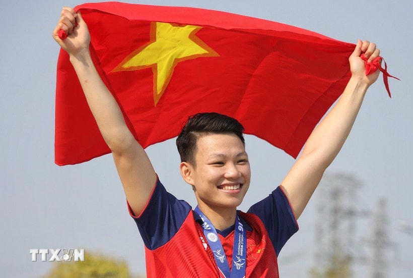 Vận động viên Nguyễn Thị Thu Thủy. (Ảnh: Danh Lam/TTXVN)