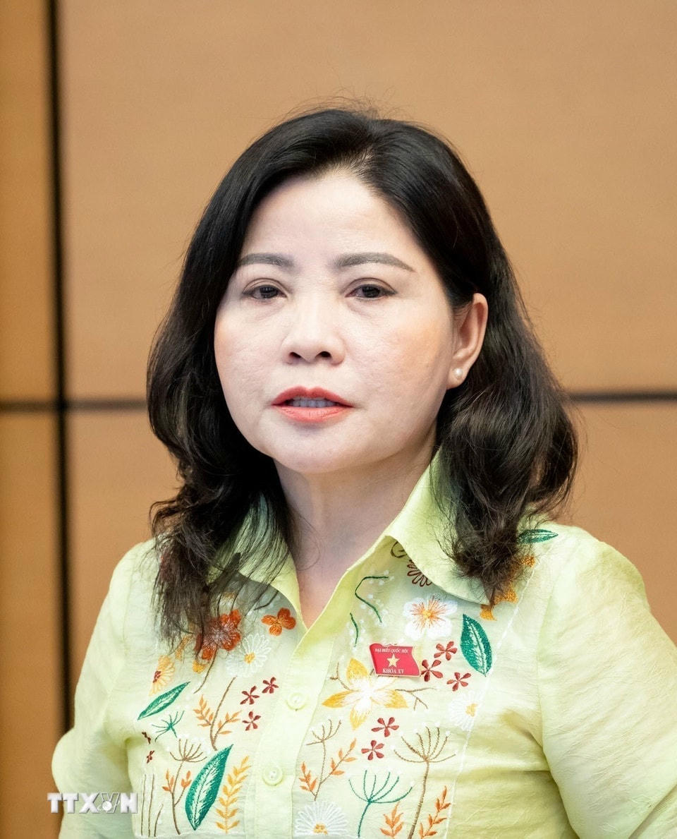 Bà Nguyễn Thị Thu Nguyệt, Tỉnh ủy viên, đại biểu Quốc hội khóa XV giữ chức vụ Phó Trưởng Đoàn đại biểu Quốc hội hoạt động chuyên trách khóa XV, phụ trách Đoàn đại biểu Quốc hội tỉnh Đắk Lắk. (Ảnh: TTXVN)