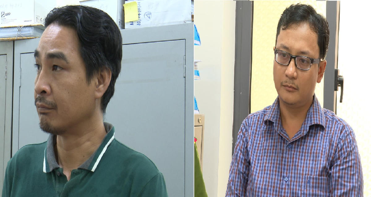 Các đối tượng bị tạm giam để điều tra