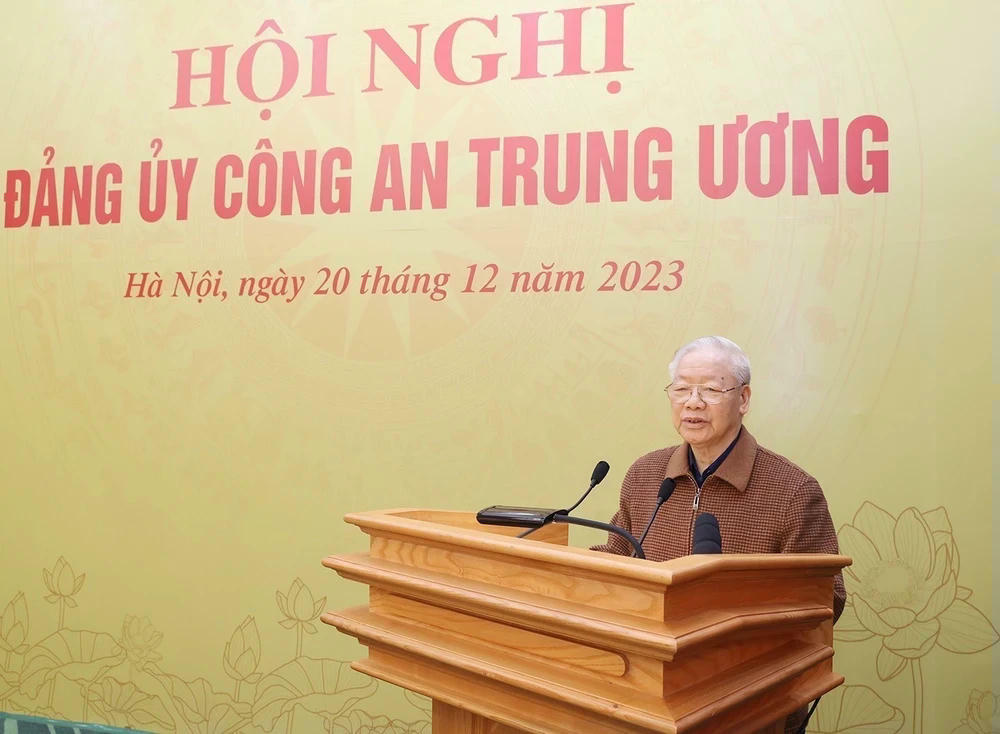Tổng Bí thư Nguyễn Phú Trọng phát biểu chỉ đạo hội nghị. (Ảnh: Trí Dũng/TTXVN) ttxvn-tong-bi-thu-5-8318.jpg
