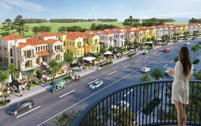 Shop Villa Golf được thiết kế công năng kép: Shop Villa kết hợp lưu trú và kinh doanh.