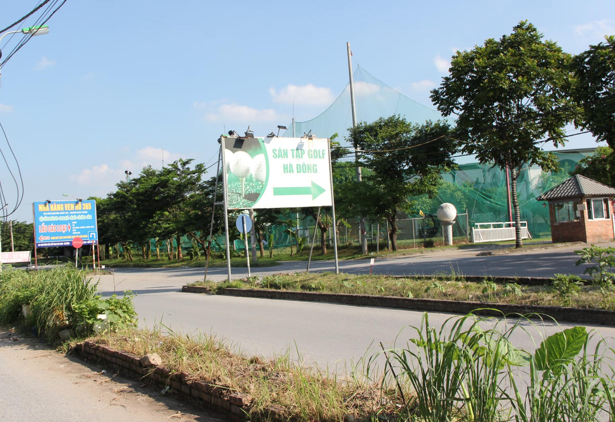 Công trình kiên cố xây dựng trong sân sân tập golf Hà Đông.