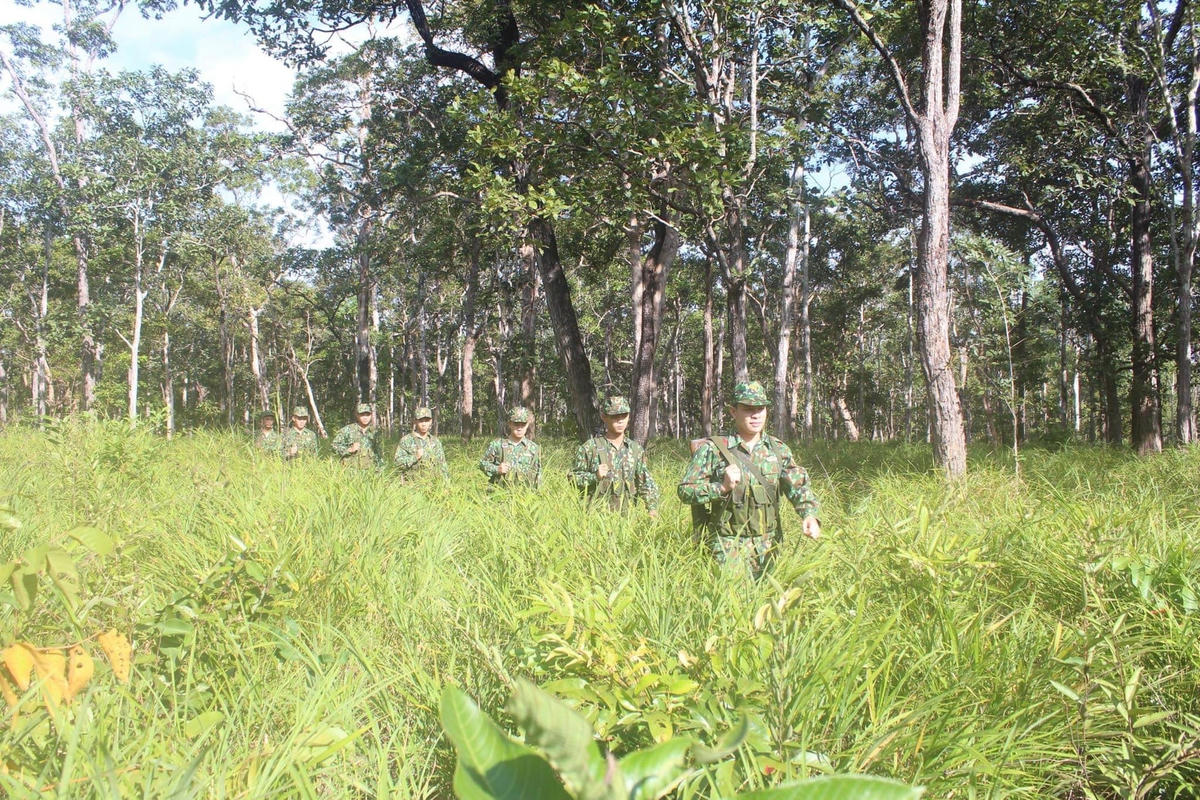 1.Dù nắng cháy hay mưa dầm, bất kể ngày đêm, lễ, Tết, những dấu chân của cán bộ, chiến sĩ biên phòng vẫn in đậm trên những nẻo đường tuần tra biên giới để bảo vệ từng tấc đất, giữ cho Tổ quốc bình yên.