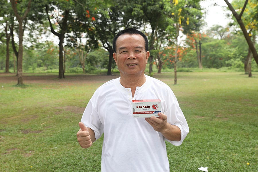 Hơn 1 năm nay ông Lý tin dùng Mỡ máu Tâm Bình để ổn định mỡ máu.