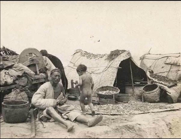 Nạn đói ở Trung Quốc năm 1907. Ảnh: Quora.