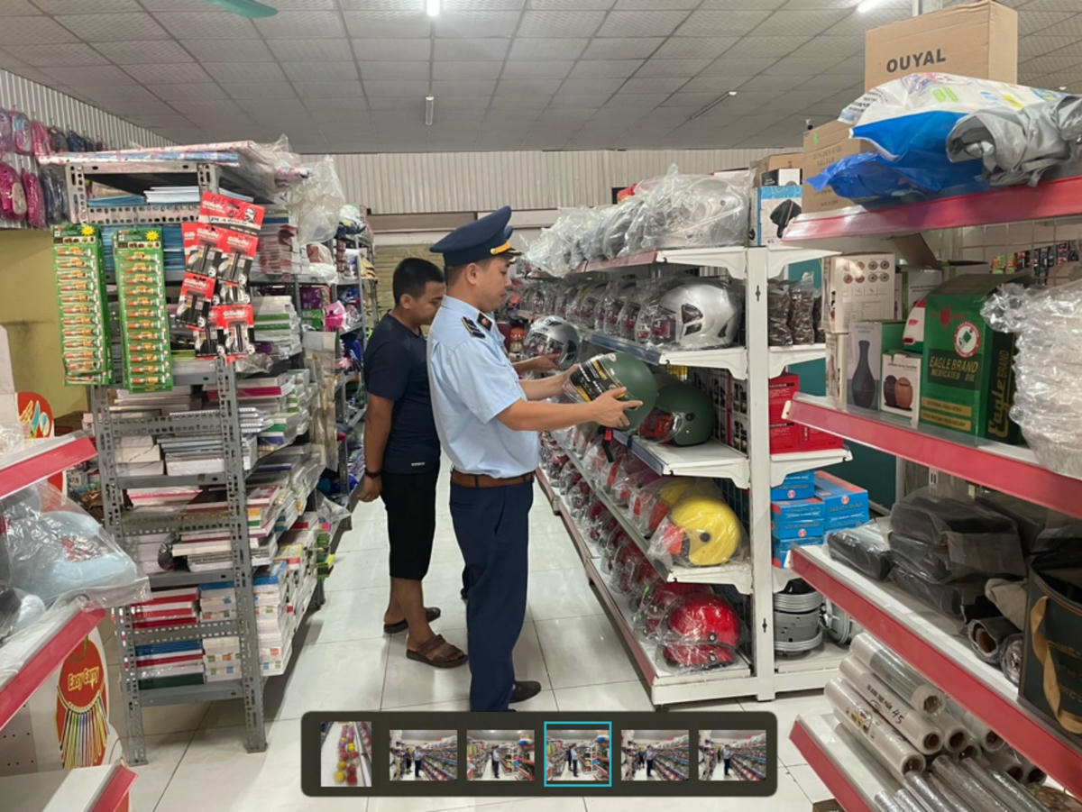 Ngày  25/9, Đội QLTT số 8 (Cục QLTT Phú Thọ) kiểm tra hoạt động kinh doanh tại huyện Phù Ninh. Ảnh: Đội QLTT số 8