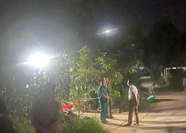 Hiện trường vụ án mạng.