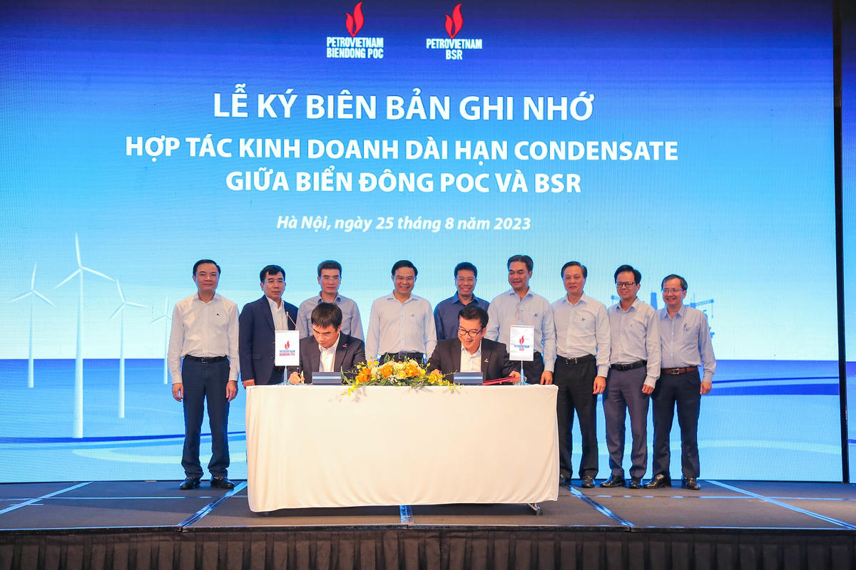 Ký kết biên bản ghi nhớ hợp tác kinh doanh dài hạn condensate giữa BIENDONG POC và BSR.