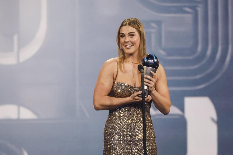 Cầu thủ Mary Earps giành giải thủ môn nữ xuất sắc nhất của FIFA. Ảnh: EPA.