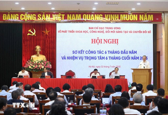 Tổng Bí thư Tô Lâm, Trưởng Ban Chỉ đạo Trung ương phát biểu khai mạc. (Ảnh: Thống Nhất/TTXVN) ttxvn-tbt-10-resize.jpg
