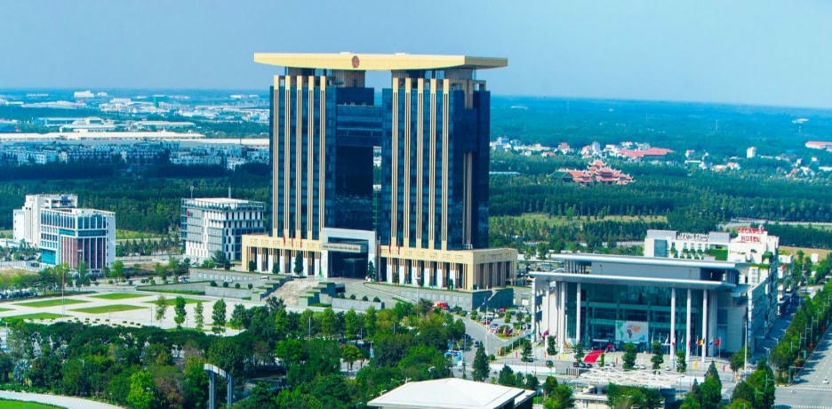 Trung tâm hành chính tập trung và Khu hội nghị triển lãm tỉnh Bình Dương.
