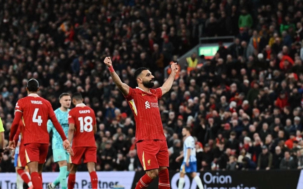 Liverpool trở lại ngôi đầu Premier League. (Nguồn: Getty Images) Liverpool_0311.jpg