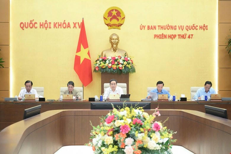 Toàn cảnh phiên họp thứ 47 của Uỷ ban Thường vụ Quốc hội (Ảnh: Phạm Thắng)