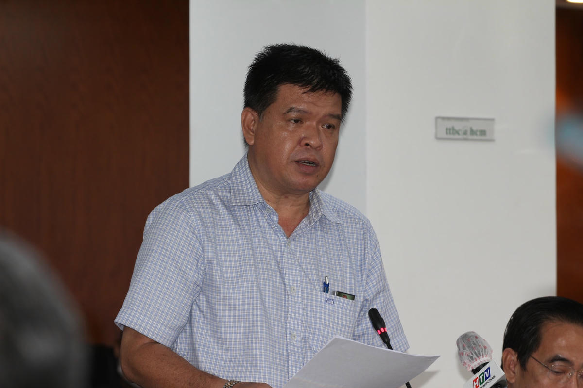 Đại diện Sở Giao thông vận tải TP HCM thông tin về dự án đường Vành đai 3.