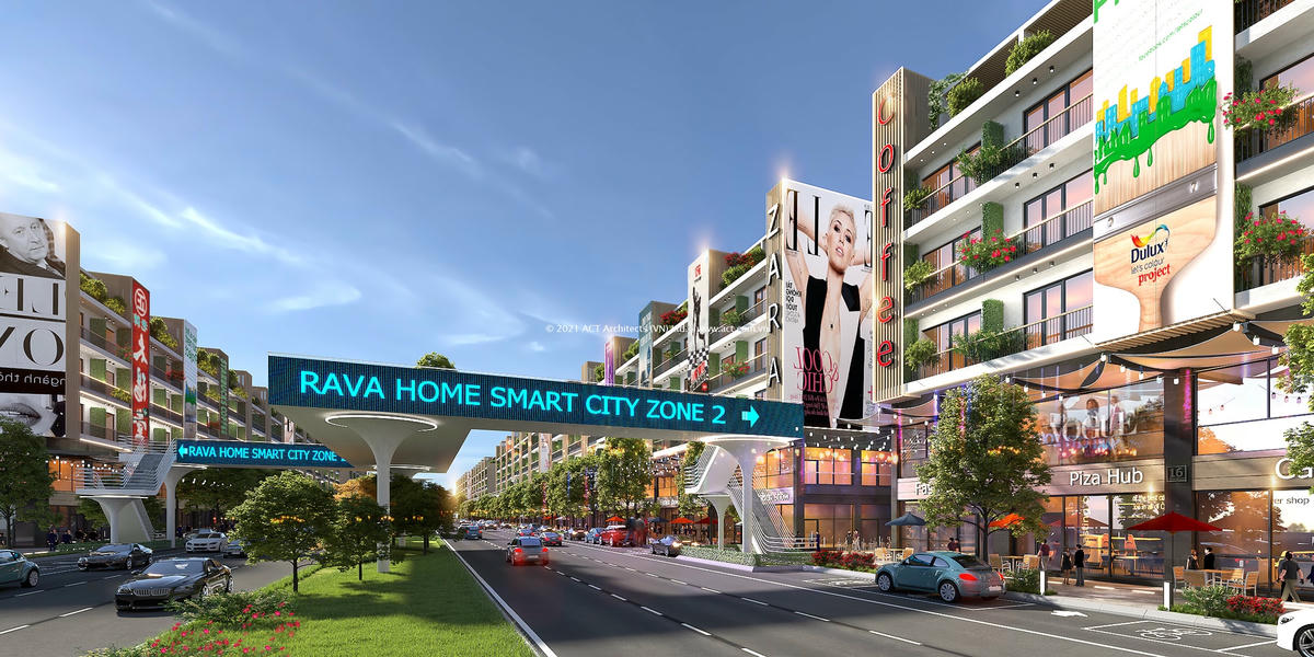 Một tuyến phố của dự án khu đô thị mới xã Nội Hoàng.