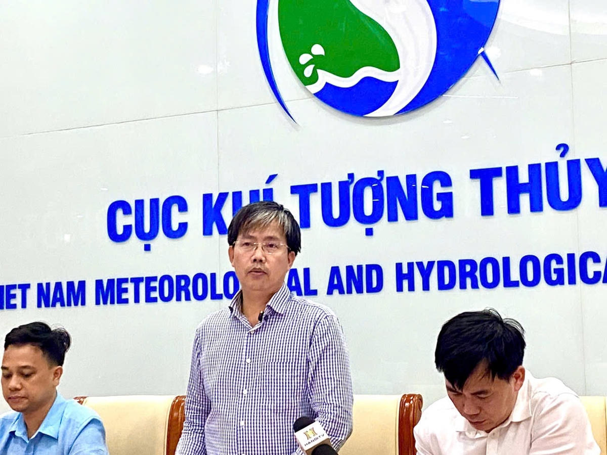 Ông Văn Khiêm, Giám đốc Trung tâm Dự báo KTTV quốc gia. Ảnh: H.Linh. 