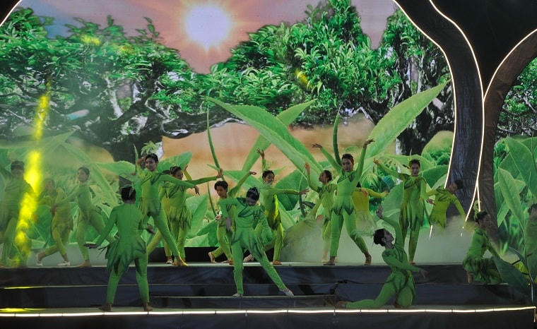 Các tiết mục văn nghệ mang đậm bản sắc văn hóa dân tộc trong đêm diễn ra khai mạc 22/9.