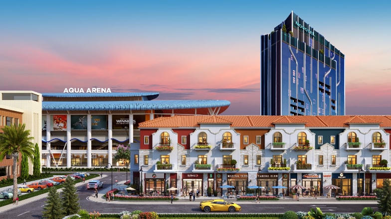 Shophouse tại phân khu River Park 2 - Aqua City đang trở thành tâm điểm thu hút giới đầu tư khi mang đến bộ sưu tập nhà phố thương mại có hai mặt tiền đa công năng.