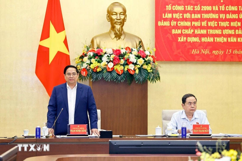 Thủ tướng Chính phủ Phạm Minh Chính phát biểu. (Ảnh: Doãn Tấn/ TTXVN)