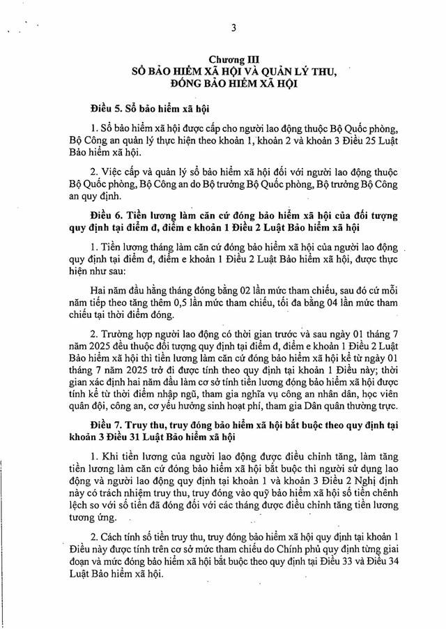 Nghị định 157/2025/NĐ-CP: Quy định mới về lương hưu, lộ trình nghỉ hưu, trợ cấp... đối với quân nhân, Công an, dân quân thường trực- Ảnh 3.