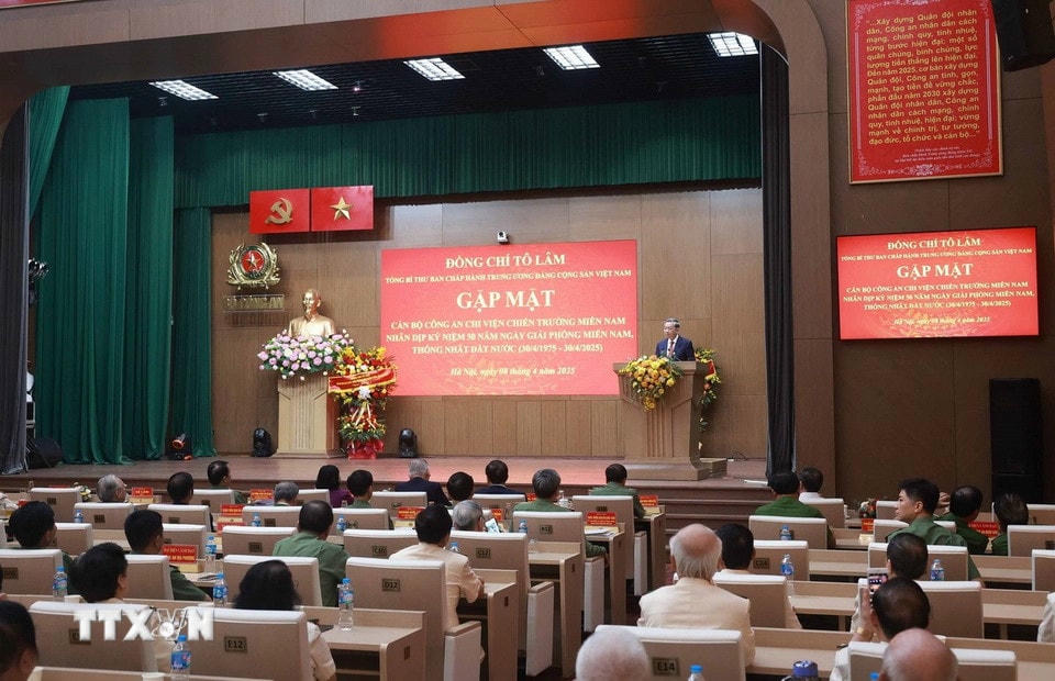 Tổng Bí thư Tô Lâm phát biểu. (Ảnh: Thống Nhất/TTXVN)