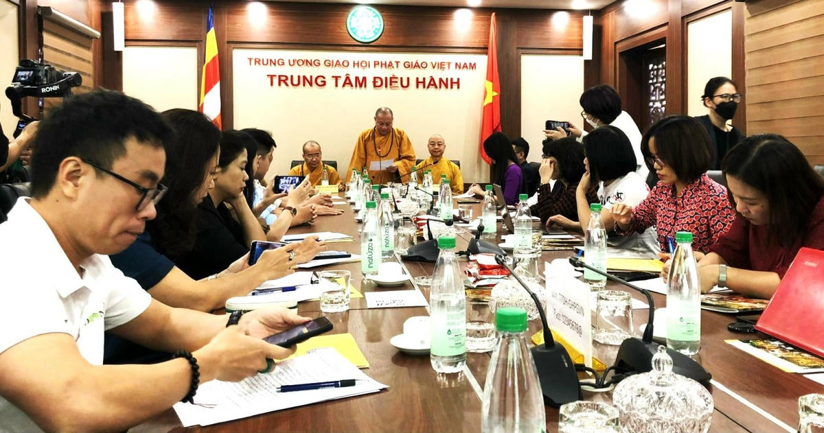 Hòa thượng, Thích Gia Quang, Phó Chủ tịch Hội đồng Trị sự Trung ương Giáo hội Phật giáo Việt Nam, giới thiệu về cuộc thi “Đạo Phật trong trái tim tôi”.