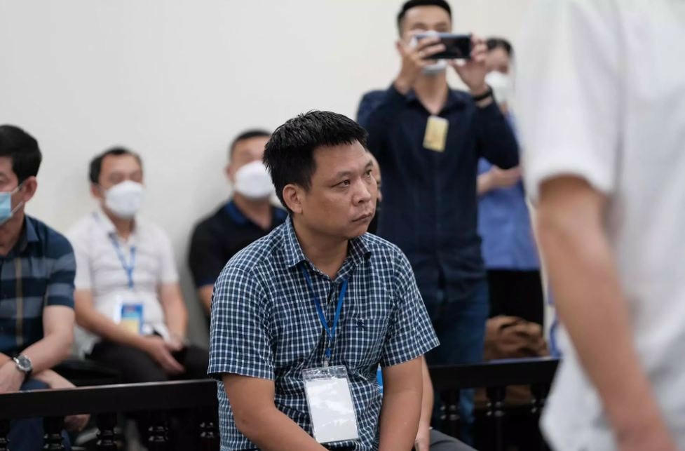 Bị cáo Vũ Công Ngọc tại tòa. Ảnh: TC