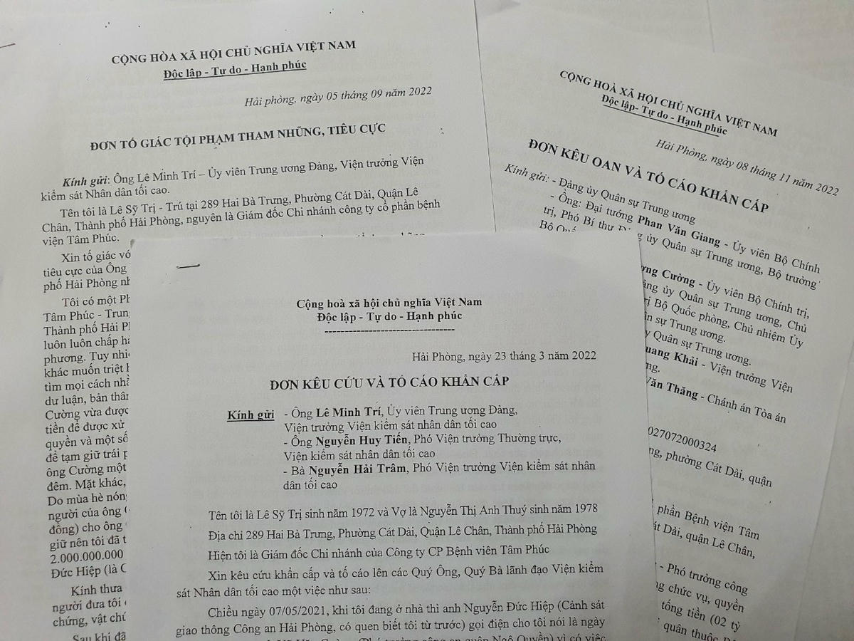 Đơn kêu cứu của bị cáo Lê Sỹ Trị gửi cơ quan chức năng