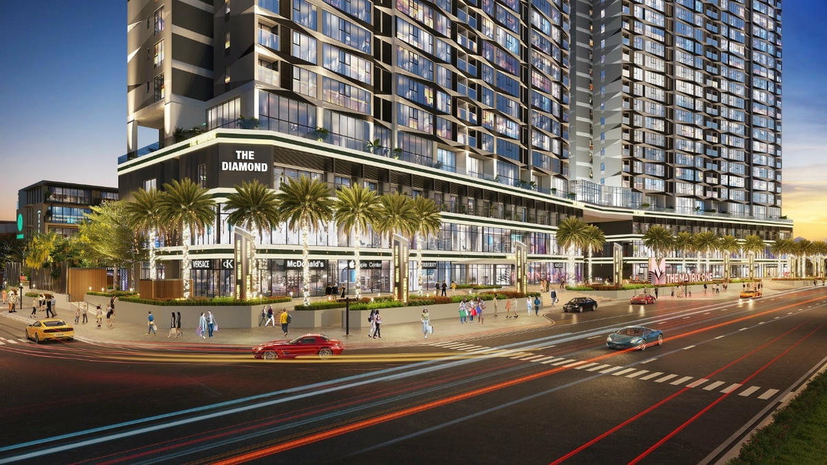 Shophouse khối đế The Matrix One nằm trên mặt đường Lê Quang Đạo thông thoáng.