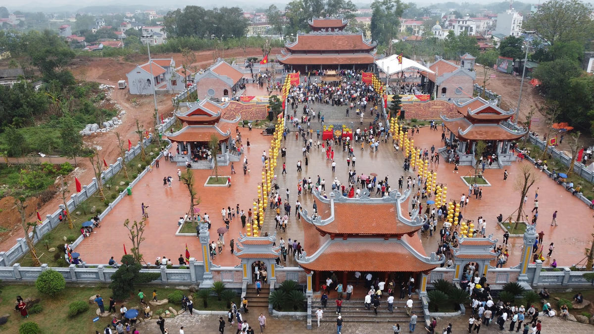 Toàn cảnh đền thờ Hoàng Hoa Thám và nghĩa quân Yên Thế.