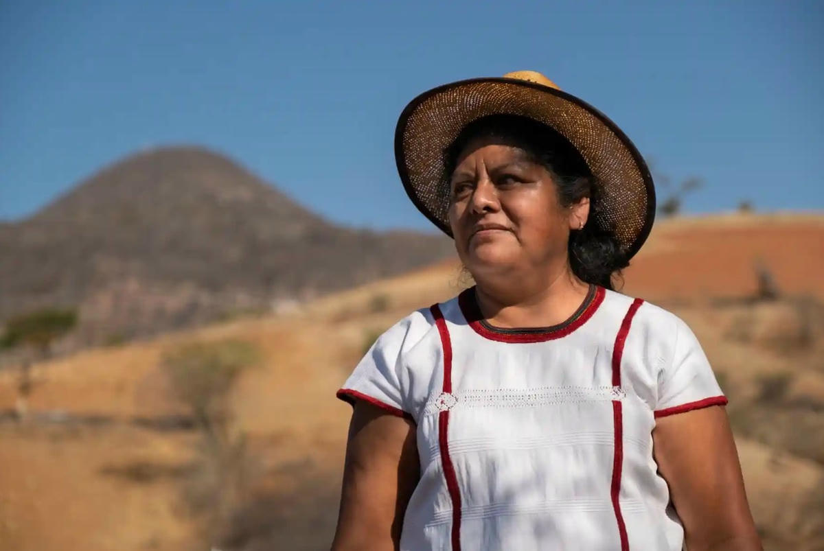 Silva López lắp đặt bể nước với Avsi, một tổ chức nhân đạo quốc tế được hỗ trợ bởi EU và chính phủ Oaxaca. Ảnh: The Guardian.