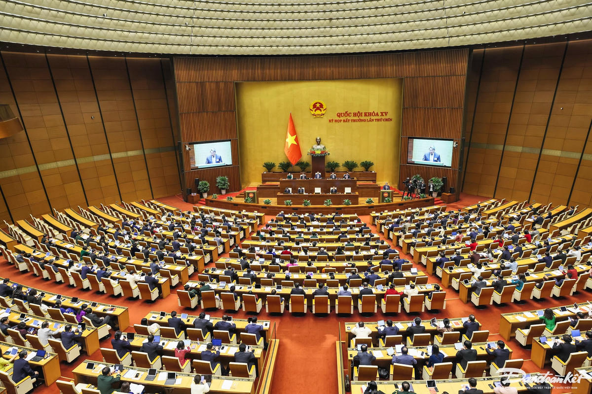 tham dự Phiên khai mạc Kỳ họp bất thường lần thứ 9.