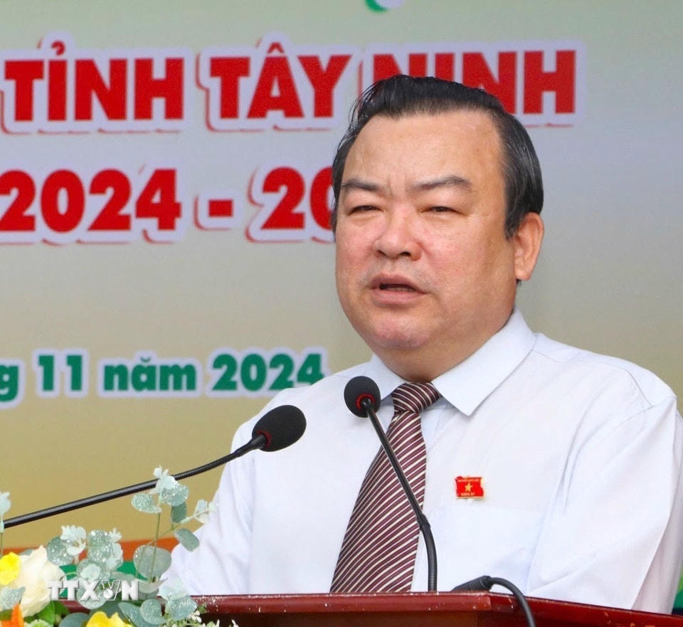 Ông Phạm Hùng Thái, Phó Bí thư Tỉnh ủy, đại biểu Quốc hội khóa XV, giữ chức vụ Trưởng Đoàn đại biểu Quốc hội khóa XV tỉnh Tây Ninh. (Ảnh: TTXVN)