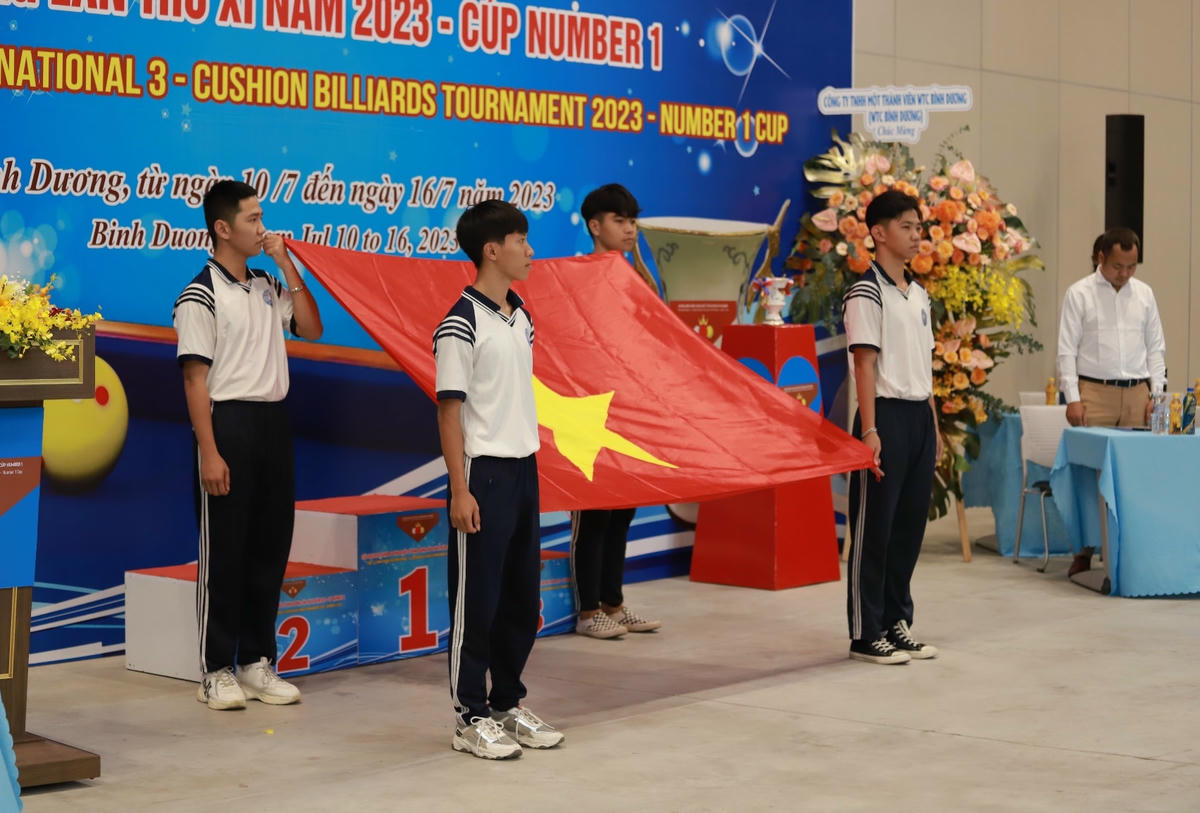 Khai mạc Giải Billiards Carom 3 băng Quốc tế Bình Dương năm 2023- Cúp Number 1 diễn ra ngày 13/07 tại Trung tâm Triển lãm Quốc tế Thành phố mới Bình Dương.