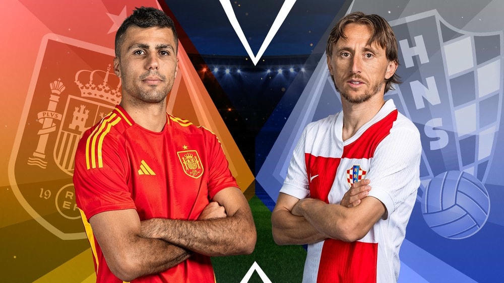 Tây Ban Nha chạm trán Croatia ngày ra quân. (Nguồn: talksport)