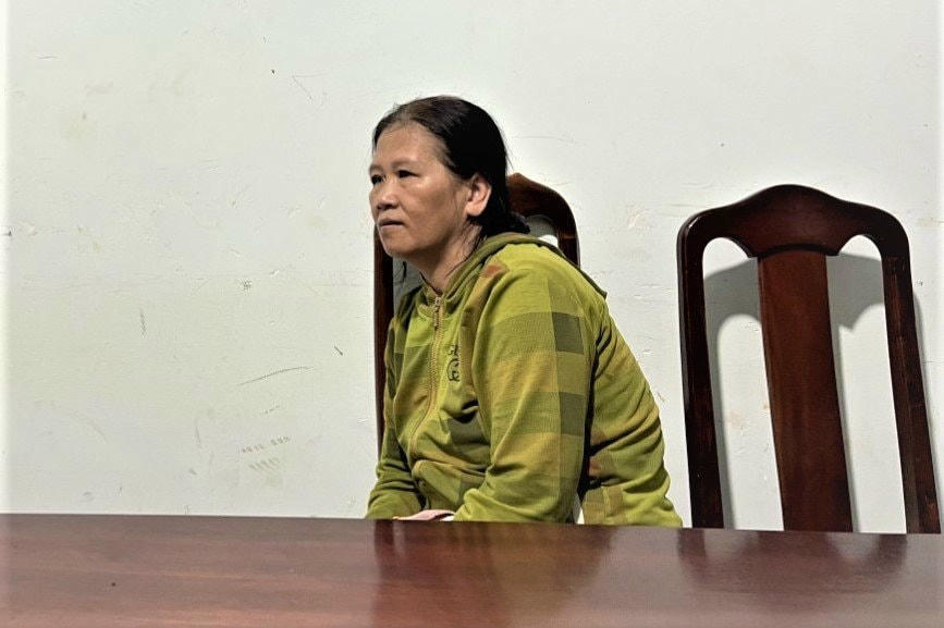 Đối tương Nguyễn Thị Thu Lệ tại Cơ quan điều tra.