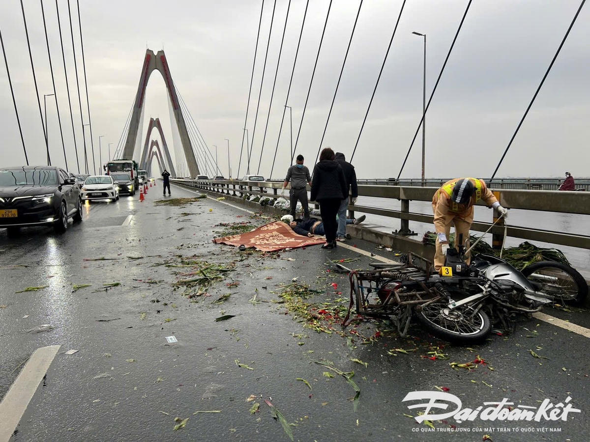 Hiện trường vụ tai nạn.
