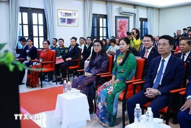 Các đại biểu tham dự buổi gặp Thủ tướng Phạm Minh Chính và Phu nhân. (Ảnh: Dương Giang.TTXVN) ttxvn-thu-tuong-gap-cong-dong-nguoi-viet-nam-tai-malaysia-4.jpg