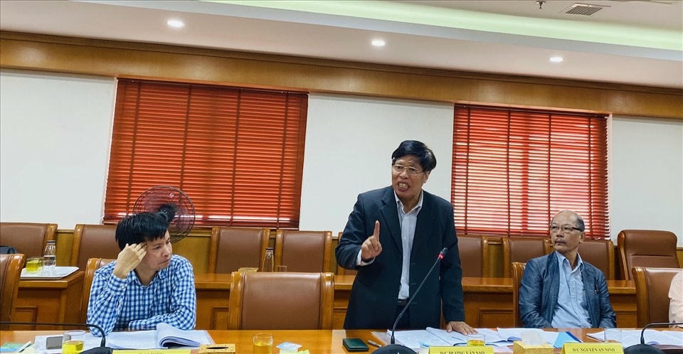 Các đại biểu phát biểu tại hội thảo.