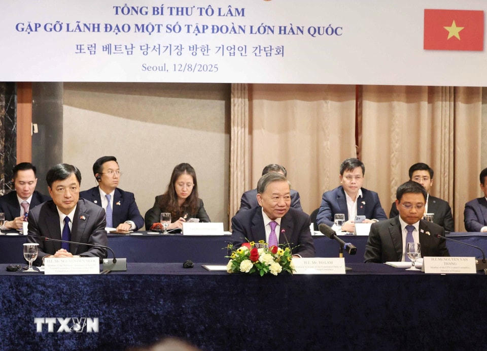 Tổng Bí thư Tô Lâm phát biểu. (Ảnh: Thống Nhất/TTXVN)