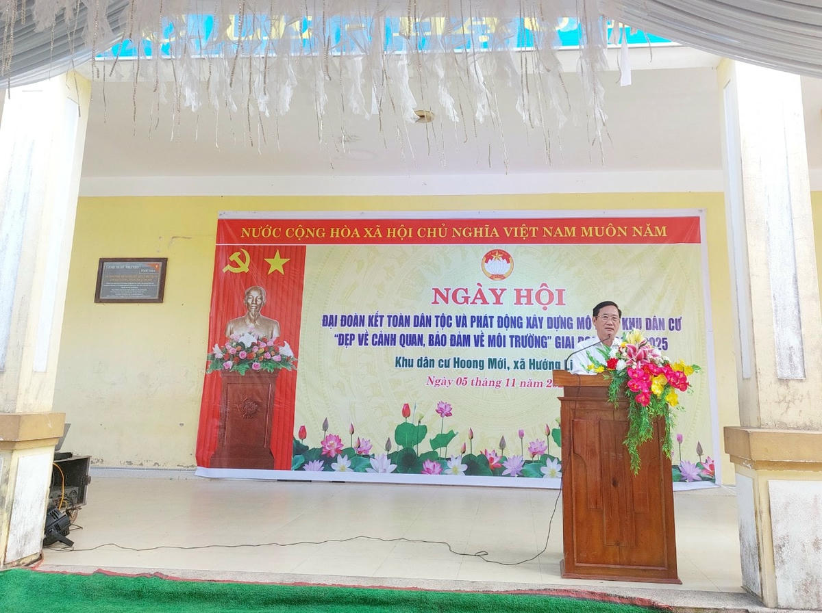 Ông Hồ Đại Nam phát biểu tại Ngày hội.