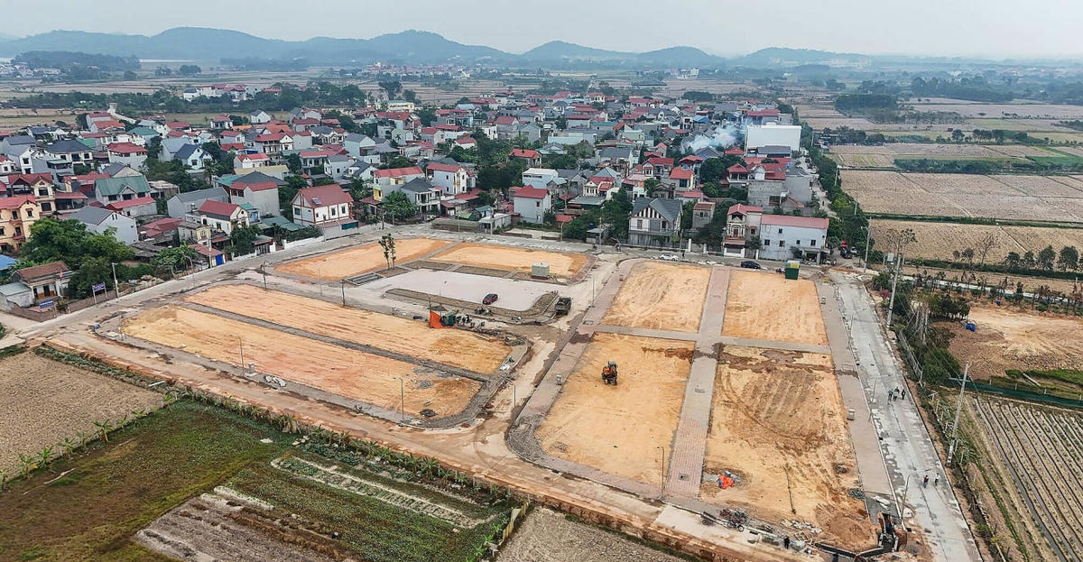 Khu đất từng được trả 30 tỷ đồng/m2 ở thôn Đông Lai, xã Quang Tiến (huyện Sóc Sơn, Hà Nội) có giá trúng gần 49 triệu/m2 sau khi tổ chức đấu giá lại. Ảnh: Bình Minh.