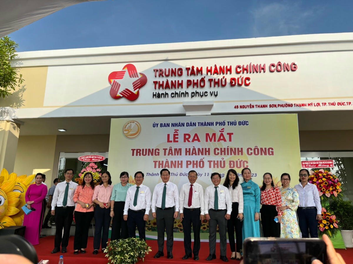 TTHCC được lãnh đạo UBND thành phố Thủ Đức kỳ vọng, giải quyết nhanh chóng hồ sơ cho người dân và doanh nghiệp.