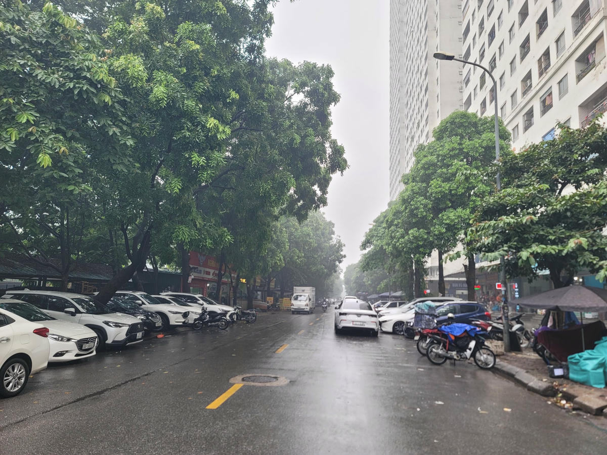 Không chỉ thang máy quá tải, việc tìm được chỗ để xe ô tô dường như cũng là điều quá khó khăn. Ô tô đậu bất cứ chỗ nào miễn có thể, từ dưới lòng đường đến kín vỉa hè.