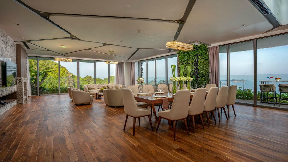 Không gian “sống Resort” tại các căn biệt thự trên cao thuộc quần thể nghỉ dưỡng Flamingo Cát Bà.